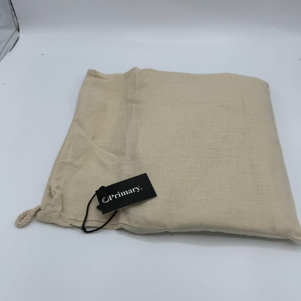 NWT Primary Pillow Shams Pair King Size Natural Beige French Linen Modern Cozy